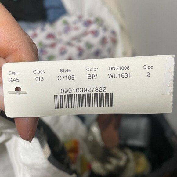 J Crew Tropical Print Women's Black Beige Linen Pencil Skirt Size 2 - Picture 9 of 9